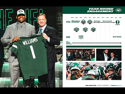 Rookie Book - Engagement book design digital football graphic design jets new york new york city new york jets nfl nyc