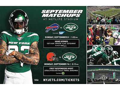 MATCHUP CARD graphic design jets new york new york city new york jets nfl nyj print typography