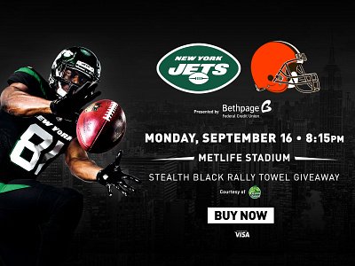 BLACK OUT broadcast design espn football graphic design new york new york city new york jets nfl typography