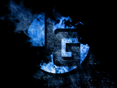 Jg awesome blue brand branding design designer fire flames graphic design jg logo monogram