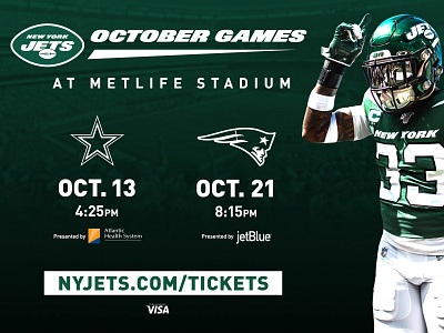 October Games design digital football graphic design metlife new york new york city new york jets nfl nyc nyj