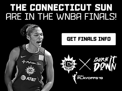 WNBA FINALS basketball connecticut sun creative ct digital graphic design playoffs sun wnba