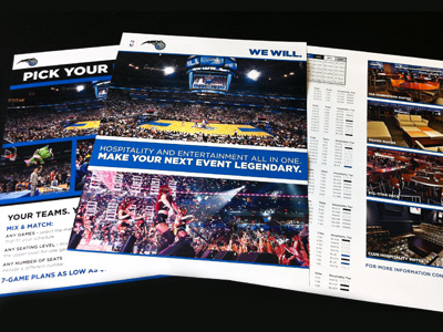 Flyers amway center basketball brand central florida cmyk design fl florida flyer graphic design magic nba orlando orlando magic photograph print sports tickets typography