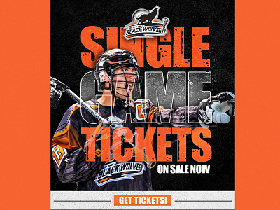 Black Wolves Tickets connecticut design digital email graphic graphic design new england typography