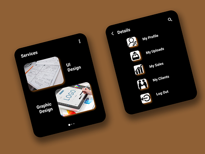 Portfolio UI mobile app design mobile design mobile ui ui uidesign uidesigner uidesigns uiux userinterface