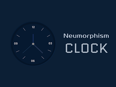 Neumorphism Clock