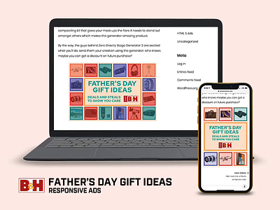 Father's Day Gift Ideas affiliate portal animation illustration tumult hype