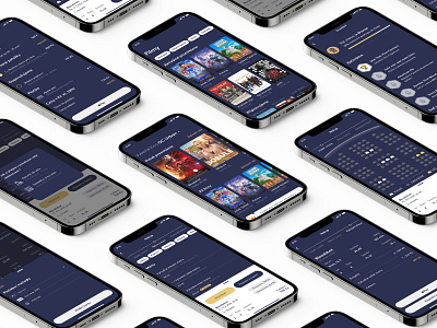 iOS app concept for Cinema app design ios ui ux
