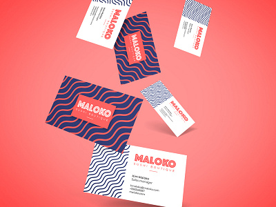 Maloko cards brand branding cards