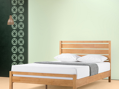 Mẫu giường gỗ thông hiện đại bed bedroom giường gỗ giường ngủ wood bed