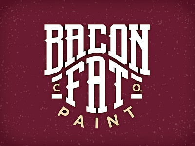 Baconfat Paint Co. baconfat co. custom design designs doublestruck logo paint