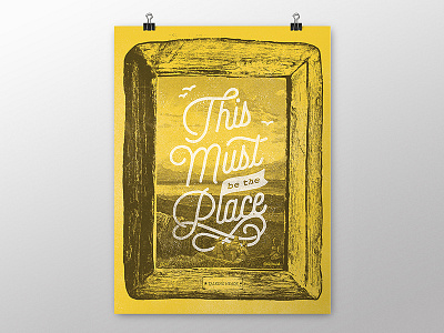 Talking Heads - This Must Be The Place aiga always summer poster show doublestruck designs graphic design illustration
