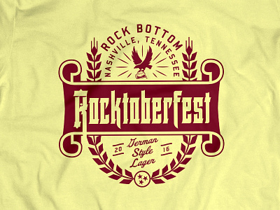 Rocktoberfest apparel beer doublestruck designs graphic design screen printing