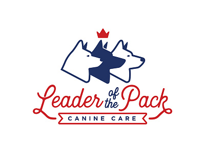 Leader of the Pack branding canines dogs graphic design logo nashville