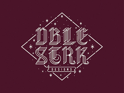 DBLESTRK Starry Night doublestruck designs graphic design line work night