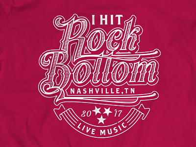 Rock Bottom brewery cma country music graphic design nashville rock bottom