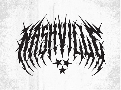 Nashville Metal black and white double struck doublestruck designs graphic design grunge metal