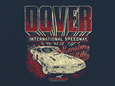 Dover International Speedway apparel doublestruck designs graphic design illustration international merch nascar racing retro speed speedway vintage