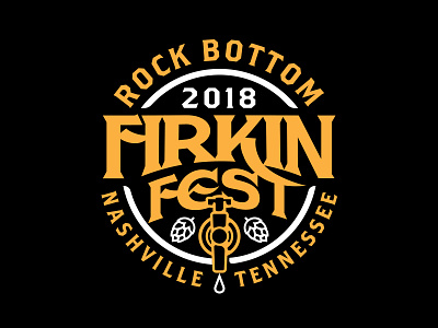 Firkin Fest beer craft doublestruck designs firkin graphic design logo nashville