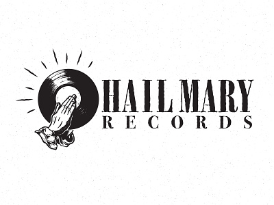 Hail Mary Records branding design doublestruck designs illustration logo nashville records vector vintage
