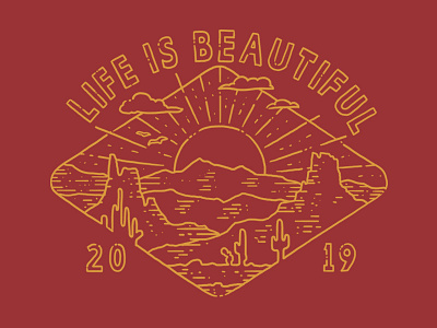 Life Is Beautiful - Diamond apparel doublestruck designs graphic design illustration merch music