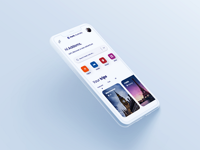 FlyHigh - Trip Manager App app branding design ui ux