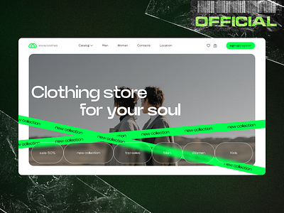 Clothing store (light theme) | Магазин одягу | Home page branding clothing clothing store figma home homepage psd store ui ux web website