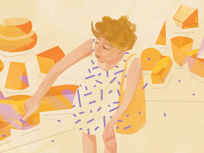 Update cheese dress food illustration inspect point search woman