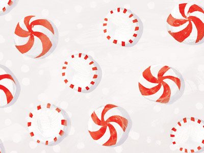 Peppermints candy christmas holiday illustration mint peppermints