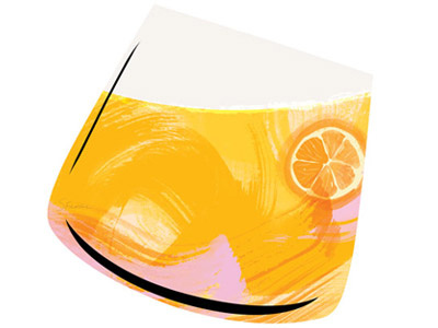 Kumquat Whiskey Sour bourbon citrus cocktail expressive happy hour illustration kumquat movement painterly recipe whiskey