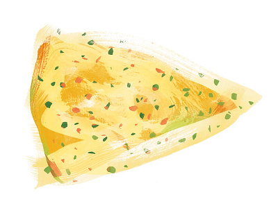 Spot illos for Eater baked good bakery brush food food illustration illustration painterly savory scone