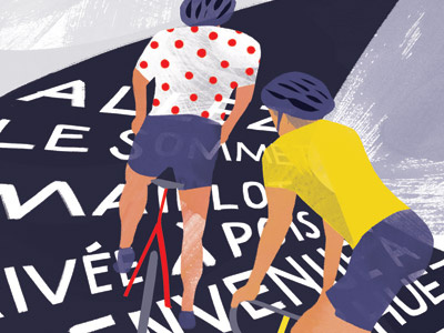 WIP . Tour de France by Sarah Ferone on Dribbble