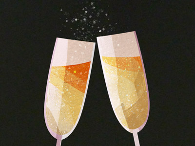 Happy New Year! bubbly champagne cocktail new years new years eve sparkling toast