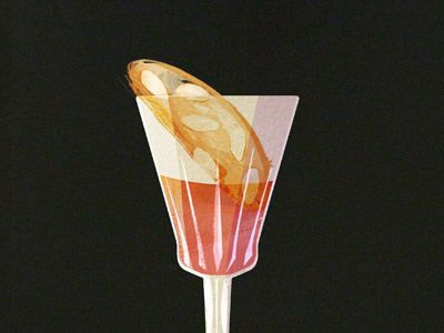 Illustrated Cocktail Hour: Vin Santo biscotti cocktail hour cookie dessert illustration italy wine