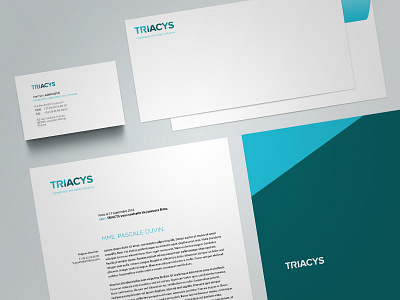 Triacys Branding branding business card pharmaceutical triacys