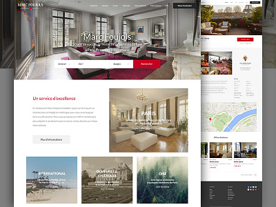 Luxury real estate website