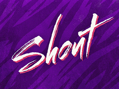 Shout - new animation 80s 90s colorful crazy frametouch fresh music pattern