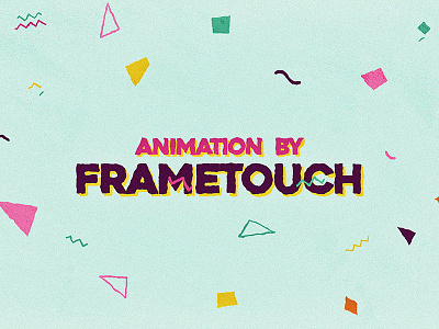 Shout - new animation 80s 90s colourful frametouch fresh new shapes wave