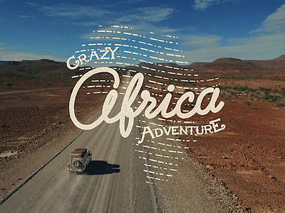 Crazy Africa Adventure africa animation grain retro rusty typo typography vintage