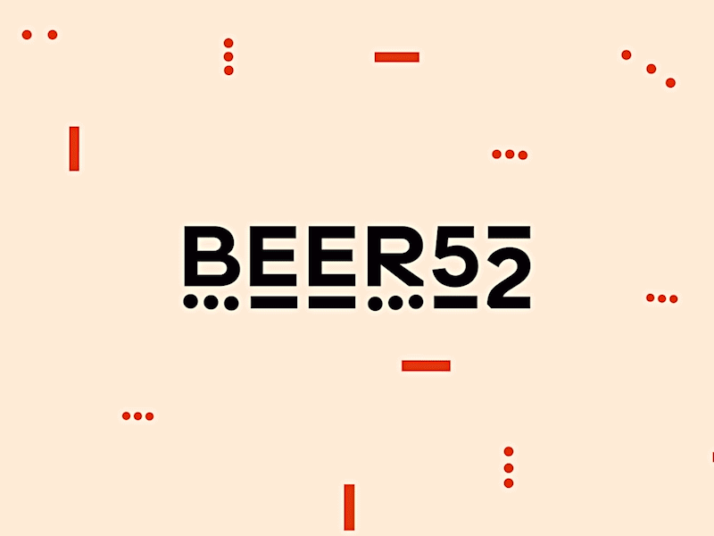 Beer52 animation beer drink intro ipa logo minimal mug pale