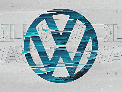 Volkswagen | Look Development 01 blue car clean distortion futuristic glitch minimal pixelsort styleframes typography