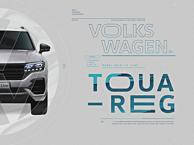 Volkswagen | Look Development 02 blue car clean distortion glitch minimal pixelsort styleframes typography