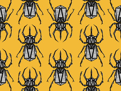 Atlas Beetle design illustration interior pattern design
