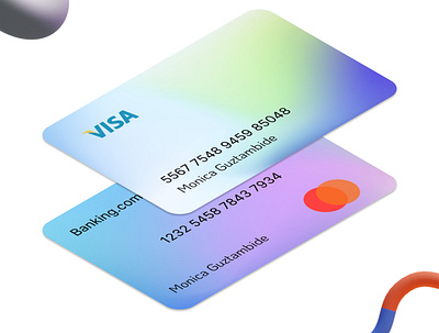 Debit/Credit 3D cards adobexd design designer figma uiux