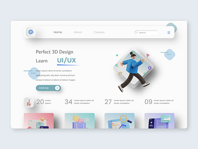 3d interface 3d branding design designer figma illustration interaction logo uiux web