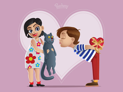 Kiss adobe free illustration kiss love valentines vector