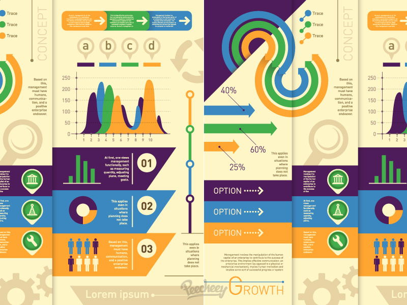 Statistic infographic set infographic vector free adobe world business