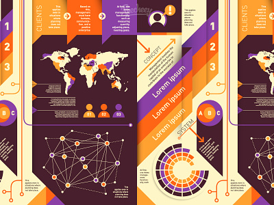 World wide infographic retro style adobe business free infographic map vector world