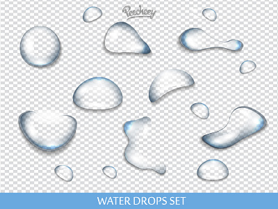 Waterdrops Set adobe drops free vector water