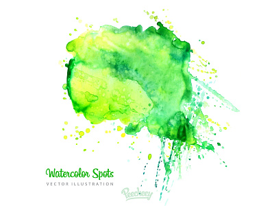 Green Watercolor Background adobe background cloud free ink splat vector watercolor